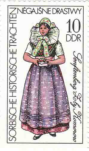 Sorbische historische Trachten Senftenberg 1977 10DDR