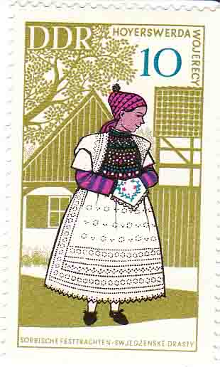 Sorbische Tanztracht aus Hoyerswerda 1968 10 DDR