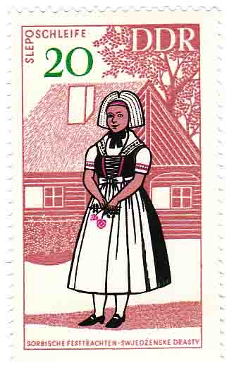 Sorbische Tanztracht aus Schleife 1968 20DDR