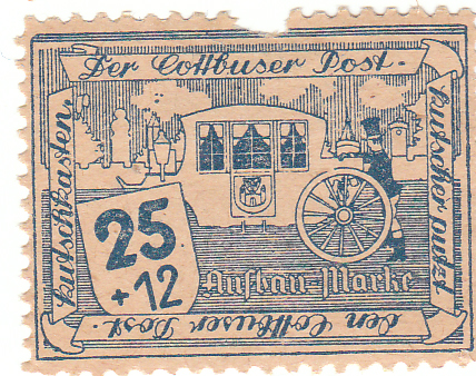 1946 Cottbus Aufbau Marke 25rm