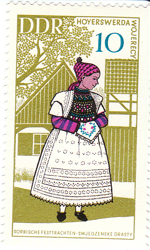 1968 Volkstrachten 10ddr: Hoyerswerda