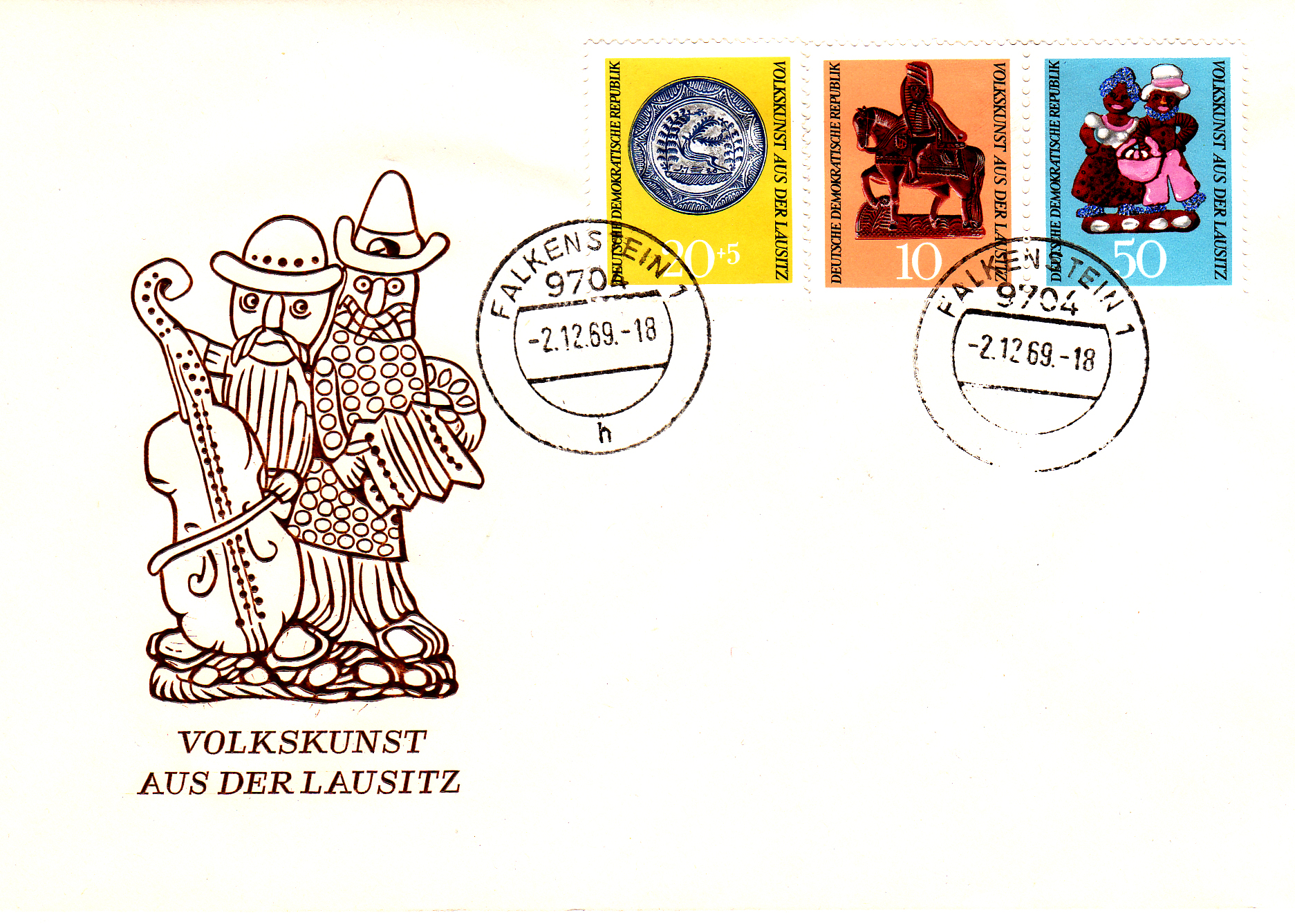 1969 Lausitzer Volkunst Ersttagbrief