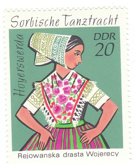 1971 Sorbische Tanztrachten 20ddr: Tanztracht aus Hoyerswerda